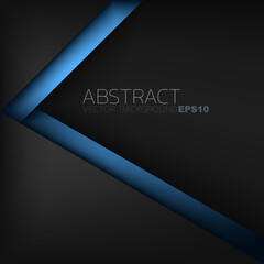 Poster - abstract blue background with lines