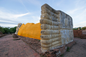 Wall Mural - Ayutthaya, Thailand - August 23th 2015: Ayutthaya is the former capital of Phra Nakhon Si Ayutthaya province in Thailand. In 1767, the city was destroyed by the Burmese army.