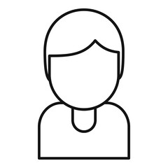 Poster - tutor avatar icon. outline tutor avatar vector icon for web design isolated on white background