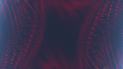 Red Particle Curved Walls