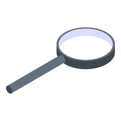 Poster - Magnifying glass icon. Isometric of magnifying glass vector icon for web design isolated on white background