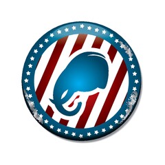 Poster - US election badge