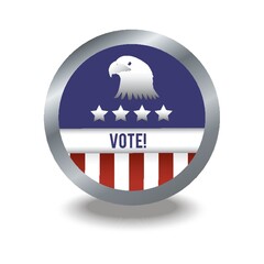 Wall Mural - Vote badge