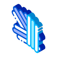 Poster - Allegry Organism Pathogen Sticks vector isometric sign. color isolated symbol illustration