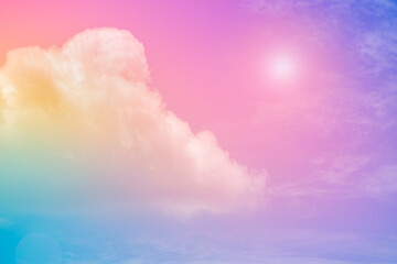 Wall Mural - cloud background with a pastel colour