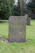 Weathered Gravestone In Hinckley Churchyard