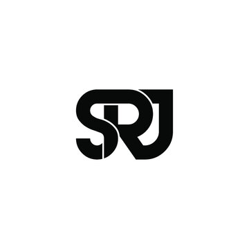 srj letter original monogram logo design