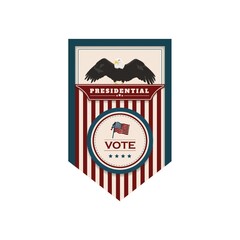 Poster - Presidential election label