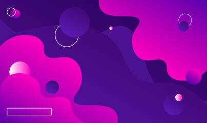 Poster - Purple Gradient Digital Background Liquid And Fluid Vector Illustration
