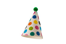 Colorful Birthday Cap Isolated On White