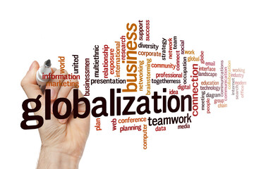 Sticker - Globalization word cloud concept