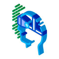 Poster - Virtual Artificial Intelligence vector isometric sign. color isolated symbol illustration