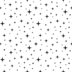 Wall Mural - twinkling stars seamless pattern.
