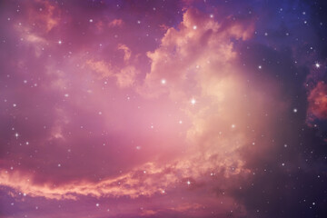 Wall Mural - night sky with stars.