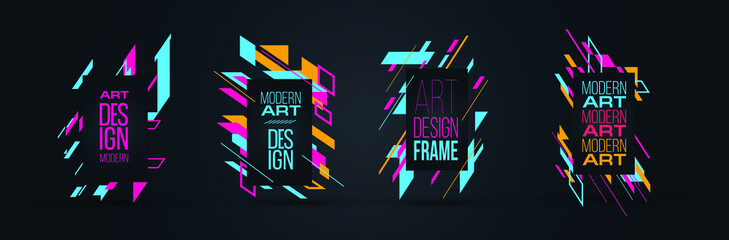 Poster - Vector frame Art graphics for hipsters .