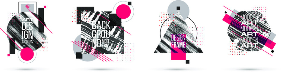 Poster - Vector frame Art graphics for hipsters .