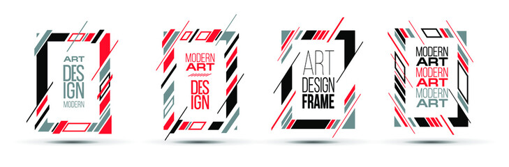 Poster - Vector frame Art graphics for hipsters .
