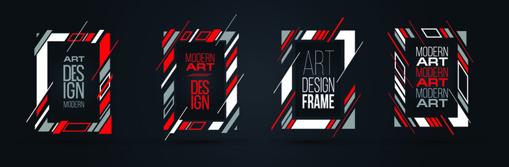 Poster - Vector frame Art graphics for hipsters .