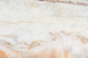 Wall Mural - White gray and orange marble texture background pattern with high resolution.