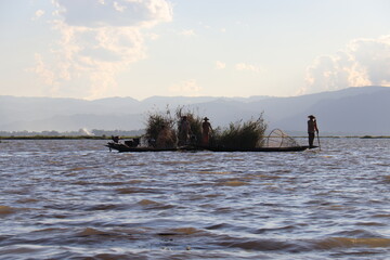 Canvas Print - Pêcheur sur le lac Inle, Myanmar