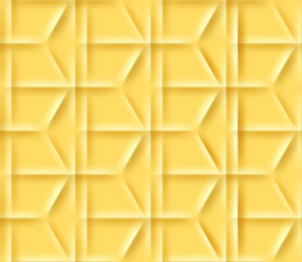Poster - Yellow geometric seamless pattern for wrapper, wallpaper or abstract background