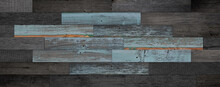 Weathered Wooden Boards Texture For Background.