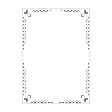 vector image, vintage frames, decorative ornamental frame