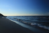 Fototapeta Morze - Landscape of beach in Jastrzebia Gora village, Baltic sea, Poland 