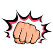 © eduardrobert - Hand, fist punching or hitting, comic pop art