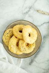 Wall Mural - Homemade Sesame Seed Bagels