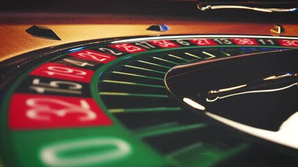 Wall Mural - Roulette table close up at the Casino