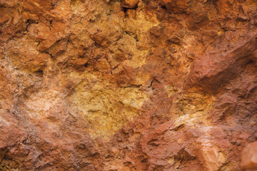 Wall Mural - red rocks of a cave