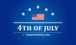 Independence day USA banner template. 4th of July celebration concept