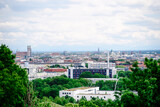 Fototapeta Sawanna - Munich, Germany, May 26th 2019. Panoramic view of the city.