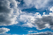 © Matthias - A low angle view of a blue cloudy sky at daytime - perfect for wallpapers and backgrounds