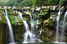 Slow Shutter Shifen Waterfall In Taiwan
