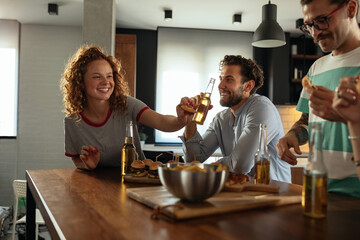 Wall Mural - There are few things more enjoyable than beer with friends