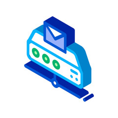 Poster - Messaging Digital Technology Icon Vector. Isometric Messaging Digital Technology sign. color isolated symbol illustration
