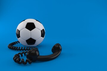 Sticker - Soccer ball with telephone handset