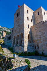 Wall Mural - Inner courtyard of Kruja castle in Albania