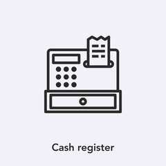 Poster - cash register icon vector sign symbol