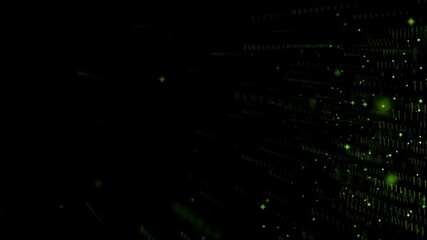 green futuristic stream. digital data flow. creative abstract background. dynamic pattern with power