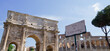 Panoramic view of the Colosseum and Arch of Constantine, Rome