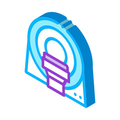 Poster - mri diagnosis apparatus icon vector. isometric mri diagnosis apparatus sign. color isolated symbol i