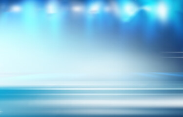 Poster - Blue black abstract background blurred. empty white light gradient studio room. used for background and display  or montage of your product.