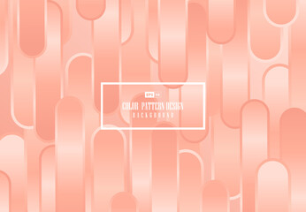 Poster - abstract living coral color of line pattern design artwork elements background. illustration vector 