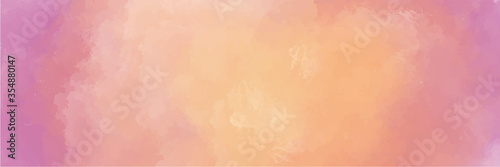 Fotografía Pink orange yellow watercolor background for textures backgrounds and web banner