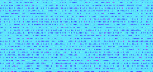 Aufkleber - Vaporwave and retrowave background with binary code in pastel colors. Retro 80's style.