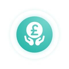 Sticker - Save Money Pound -  Icon