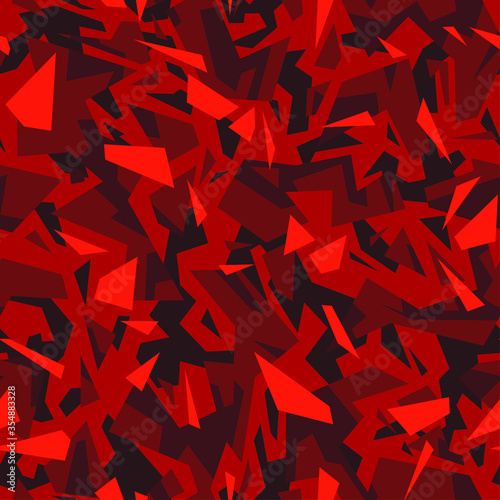 Cuadros en Lienzo Geometric camouflage texture seamless pattern